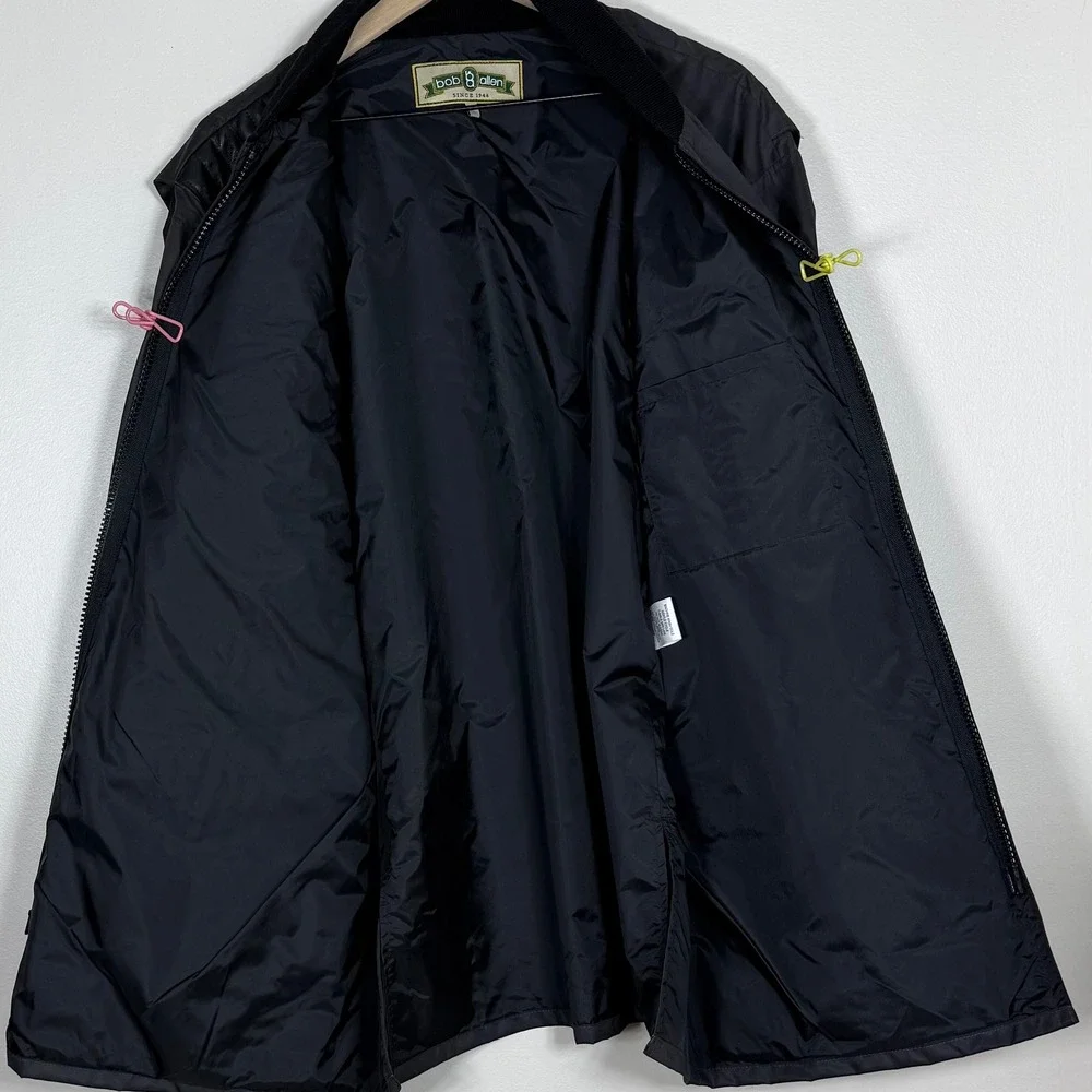 Bob Allen Mens Shooting Jacket Large Gray Quilted Recoil Pad Trap Skeet Hunting
